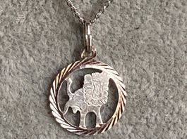 Silber Löwen Anhänger (45cm)