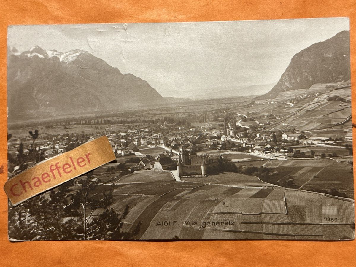 Cartoline postali: Aigle Postkarte, beschrieben – Usato da Zürich venduto da Chaeffeler