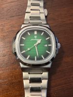 Nautilus Style Herrenuhr, Grün, Top Zustand, Vintage