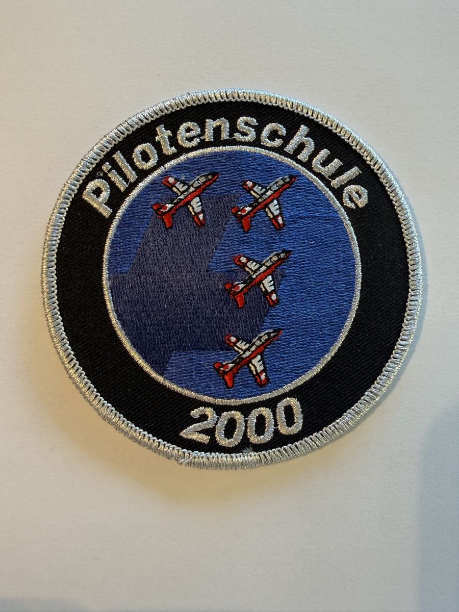 Schweizer Armee Plaketten & Abzeichen: Swiss Air Force Pilot School 2000 patch  – Gebraucht aus Chamoson von Lio_Rey