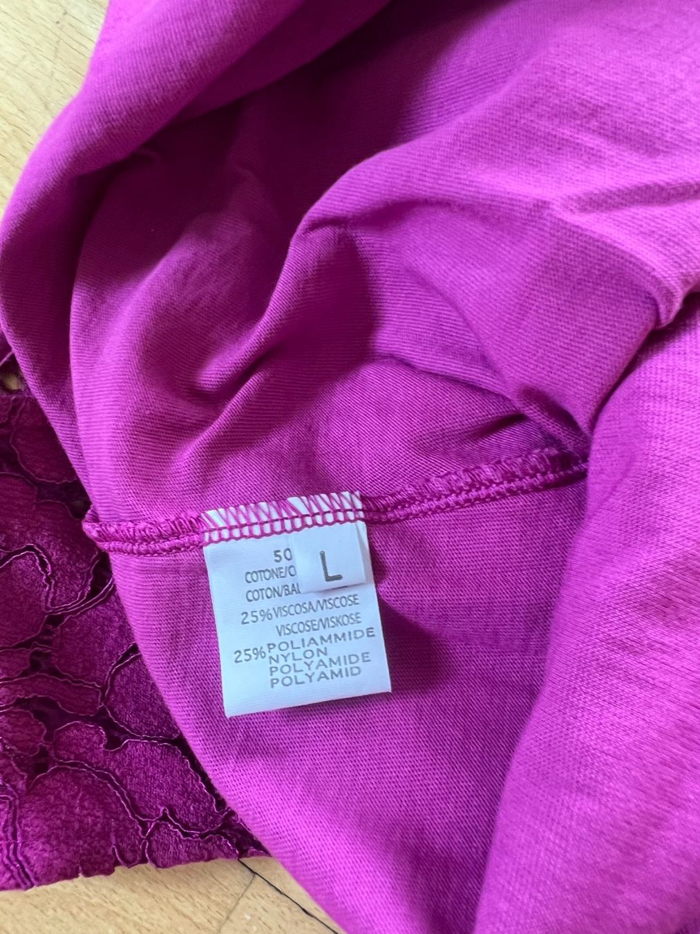 Colora Camicette: Colora Spitzen Bluse, Gr. L, Dunkelpink, NEU – Nuovo e nell'imballaggio originale da Worb venduto da farben20zauber 5