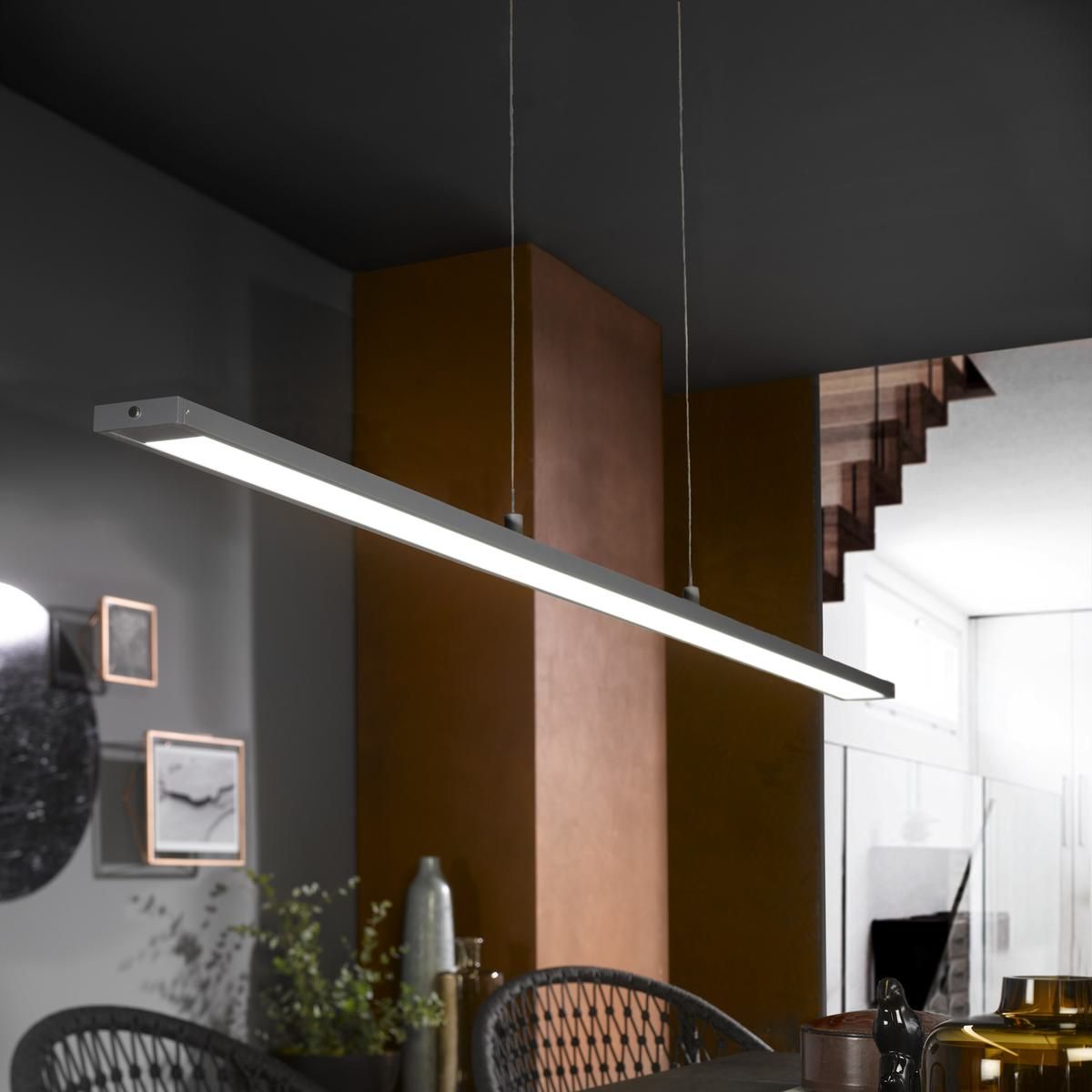 Lampadari & plafoniere: LED Pendelleuchte, Grau, 120 cm x 6 cm – Nuovo (secondo la descrizione) da Kreuzlingen venduto da Smart-Light 1