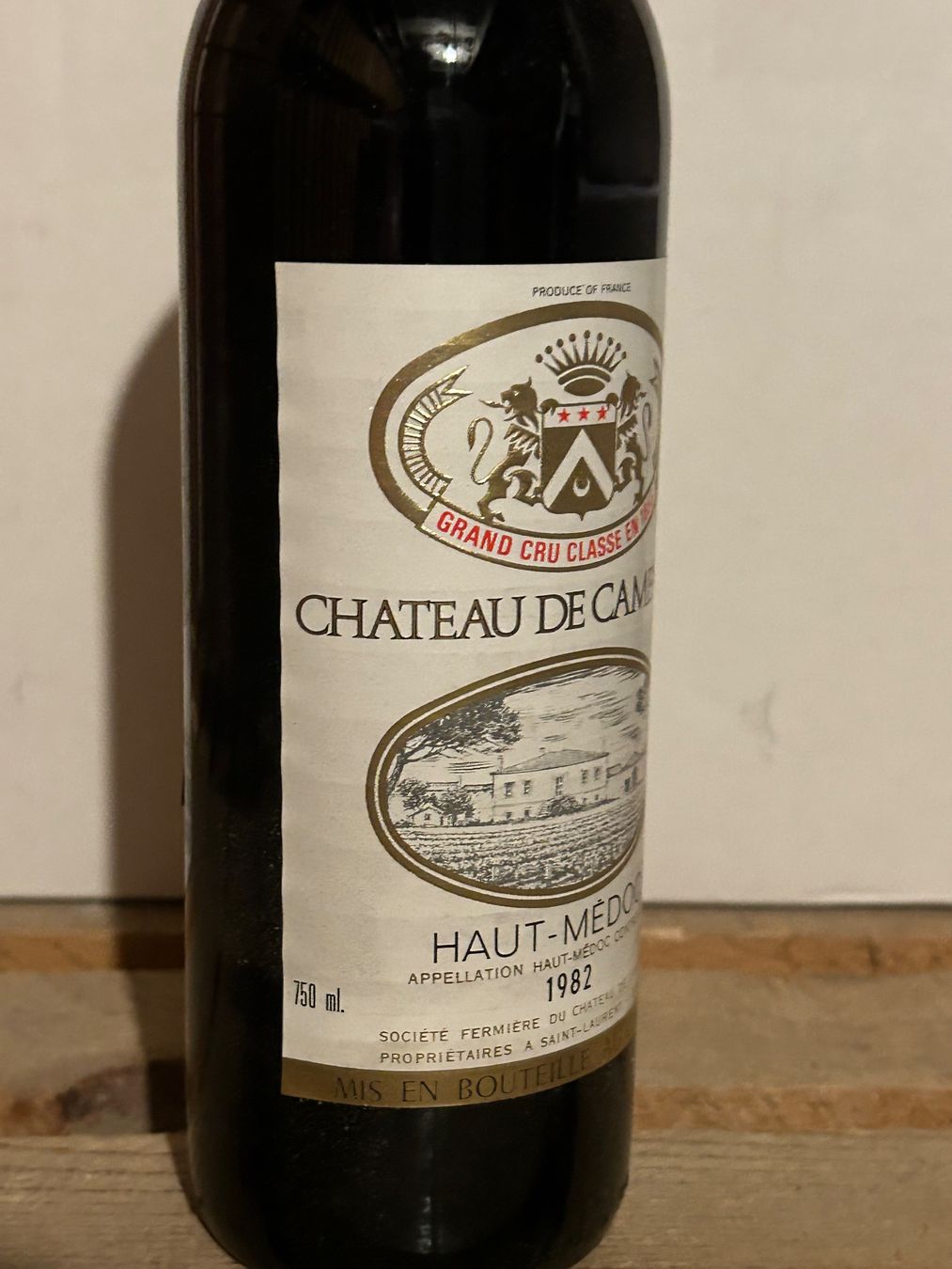 Wein: Château CAMENSAC 1982 Haut-Médoc – Neu (gemäss Beschreibung) aus Roche VD von avediscipule 2
