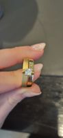 Edler Zirkonia Ring au 18 Karat Gold