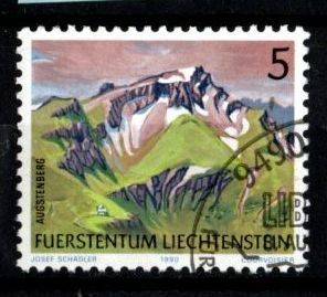 Tutti i francobolli: 1989/91 - FL Freimarken - Berge / Augstenberg – Usato da Schaffhausen venduto da poststamp