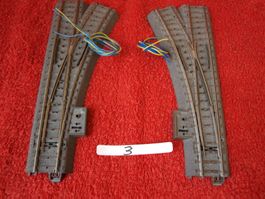 1 Paar Elektro-Weichen H0 von Märklin. Gebraucht . Getestet
