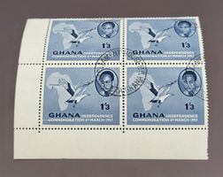 Ghana 1957 viereblock briefmarke