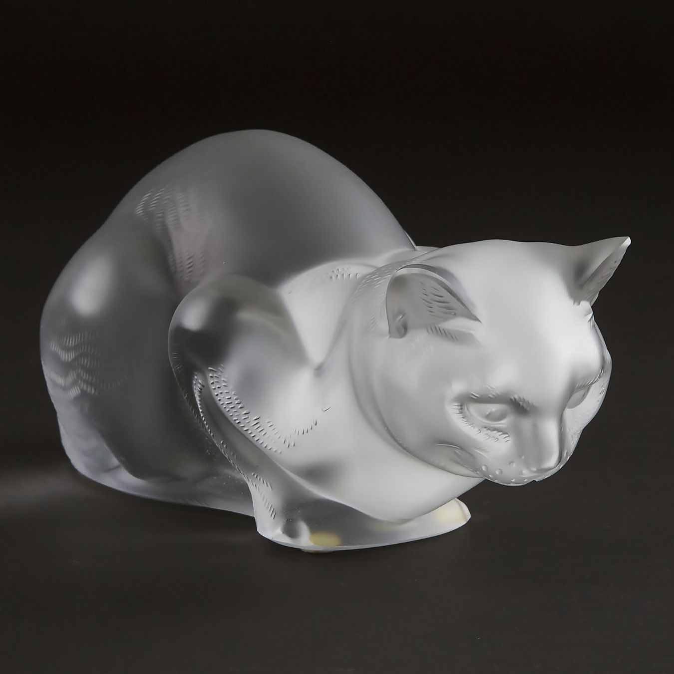 Lalique Statuette: Lalique Crystal Cat - Original mit Box. 21 cm – Usato da Uetikon am See venduto da ste_xq7b