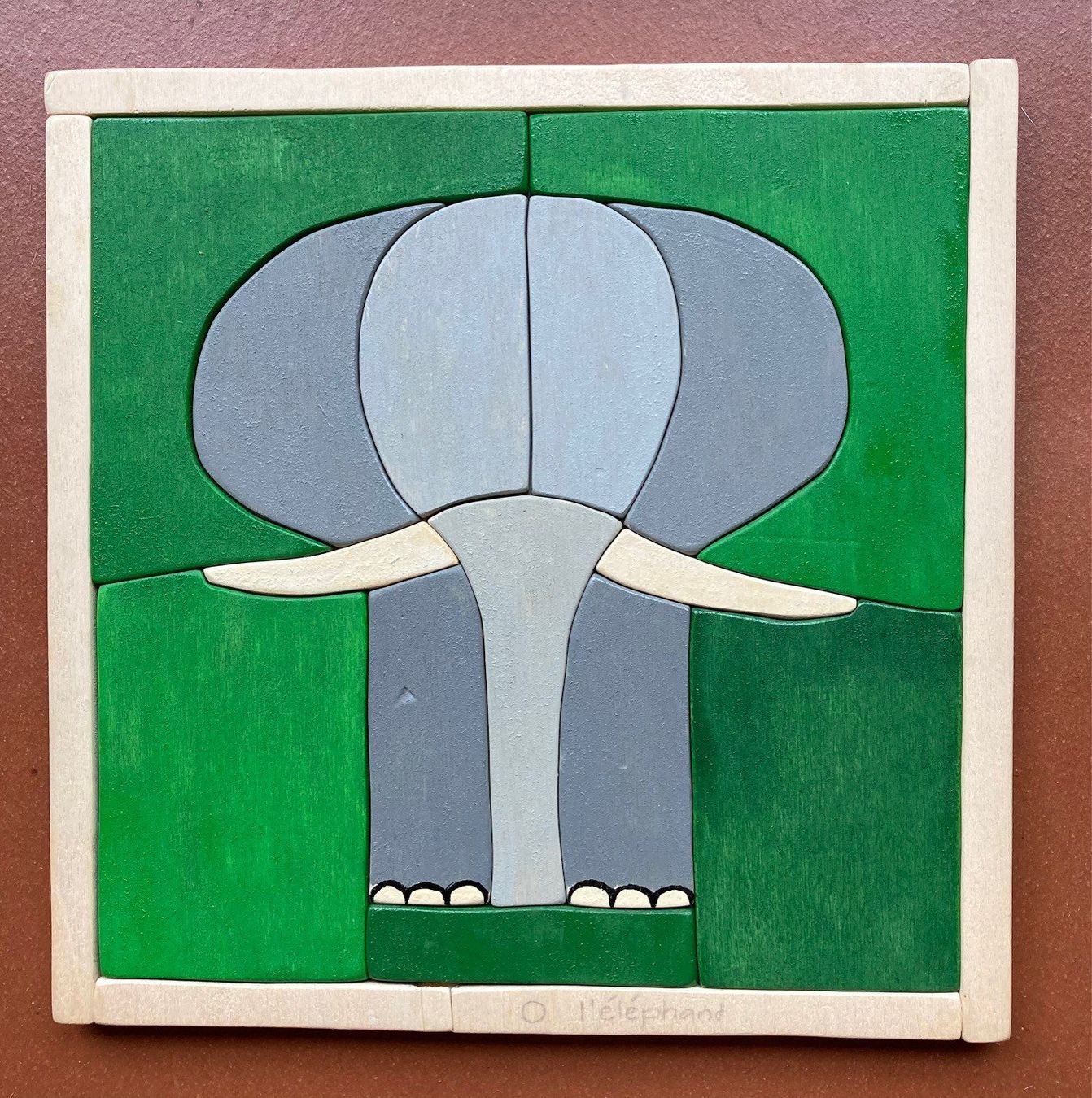 Puzzle: Holzpuzzle Elefant – Nuovo (secondo la descrizione) da Orselina venduto da Vrenegonde