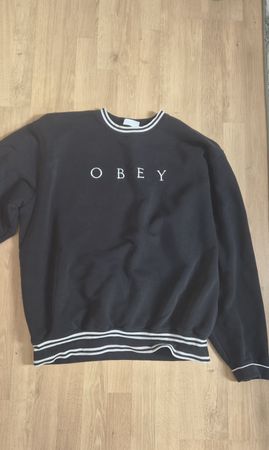 Vintage OBEY Hoodie in Schwarz, Size XL