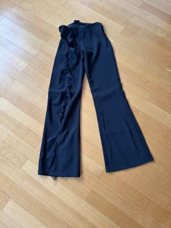 Elegante lange Hose mit Schliz, Gr. 34
