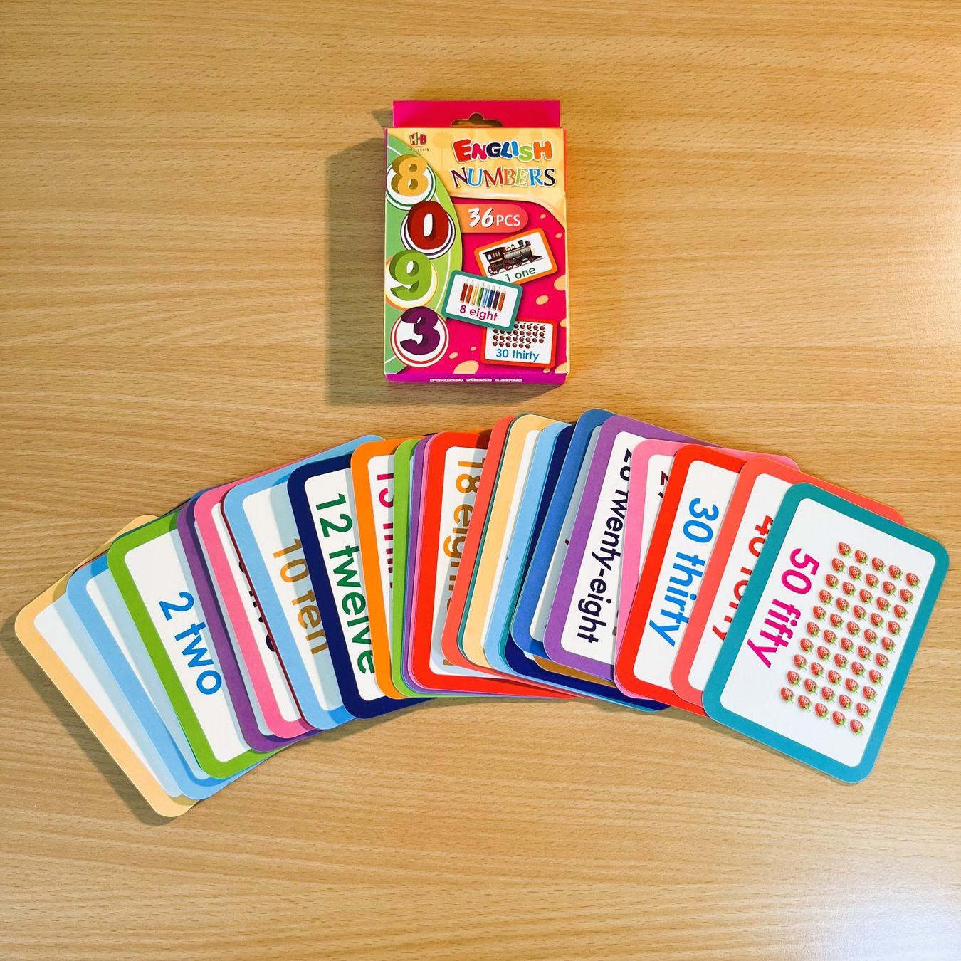 Autres fournitures scolaires: Lernkarten - English Numbers – D'occasion à Amlikon-Bissegg par allerlei-versand 1