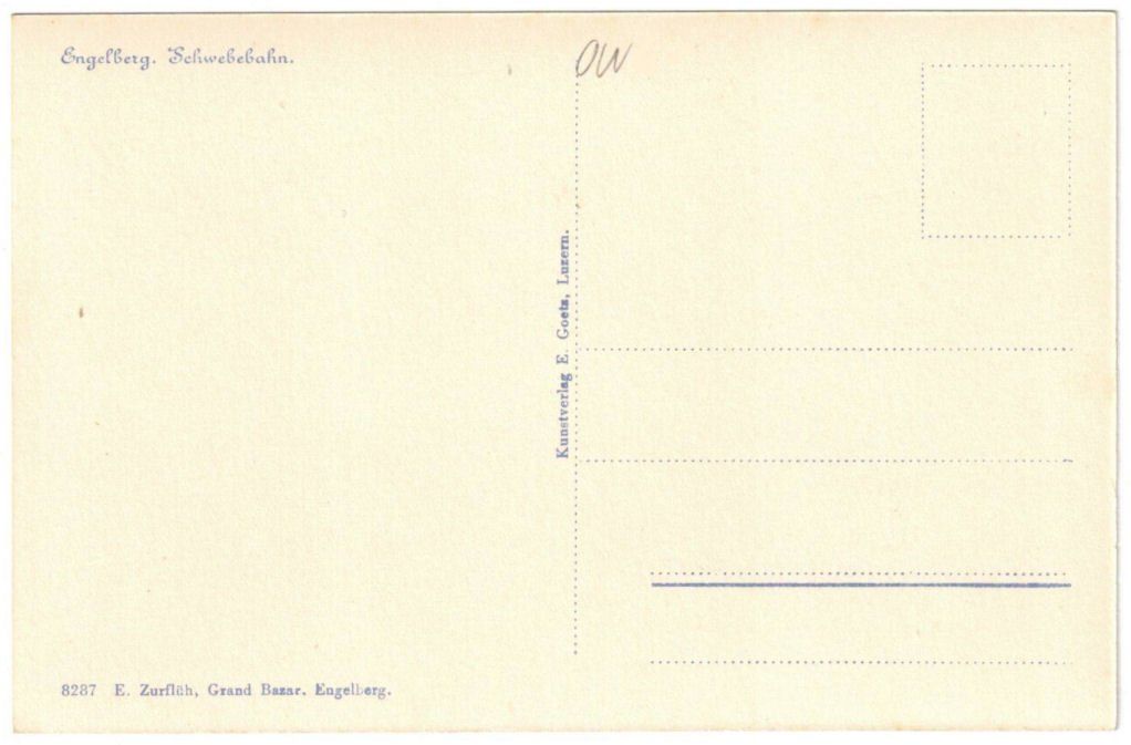 Cartoline postali: Engelberg - Luftseilbahn Gerschnialp--Trübsee – Usato da Binningen venduto da Mountainrider 1