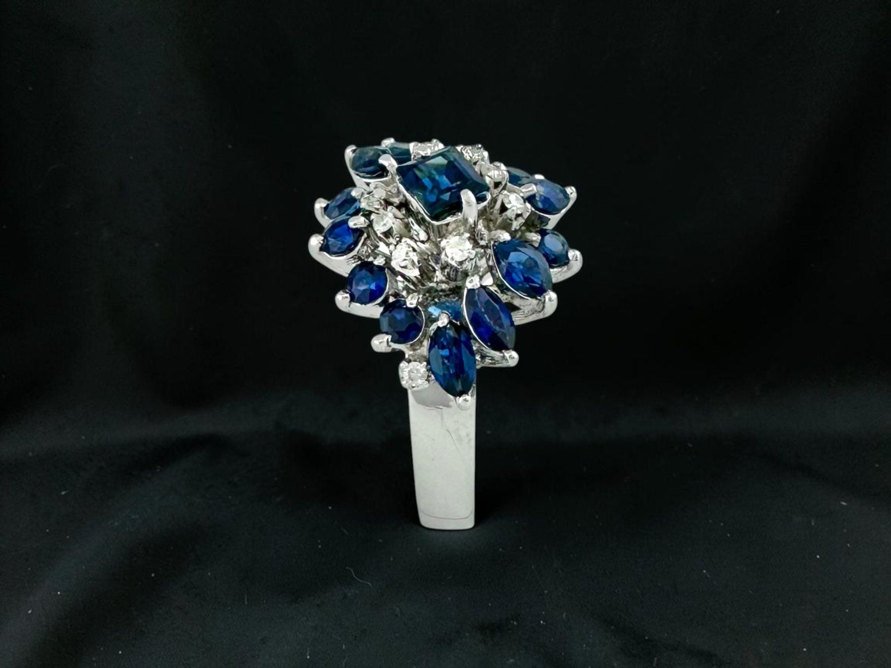 Anelli: FRISCHKNECHT, St.Gallen, Saphir - Diamant - Ring – Usato da Zuzwil SG venduto da artimmo 5