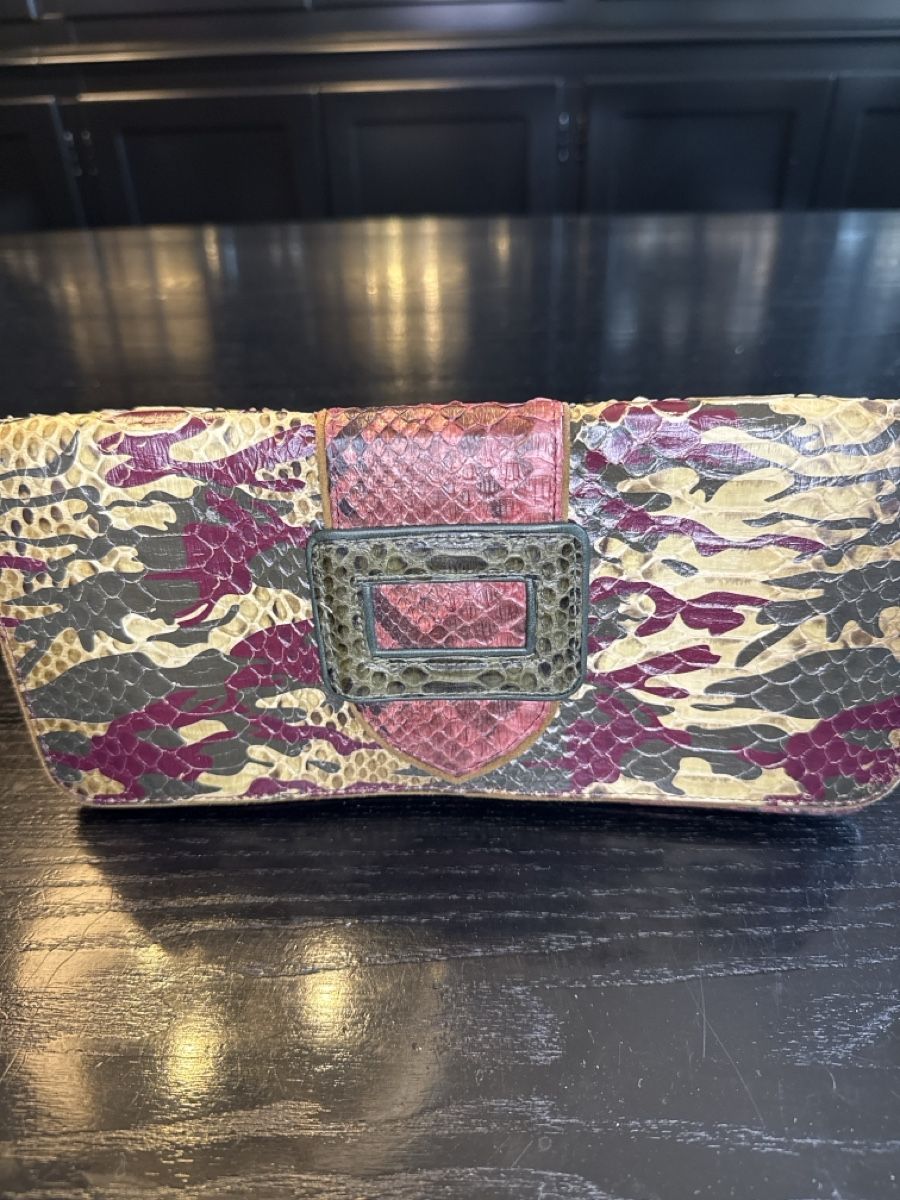 Borse da donna: Sac à main Claris Virot en écaille de python occasion  – Usato da la chaux de fonds venduto da netspockette