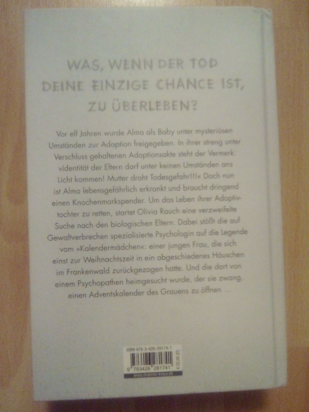 Libri: Das Kalender Mädchen Sebastian Fitzek – Nuovo (secondo la descrizione) da Winterthur venduto da Colonica 1