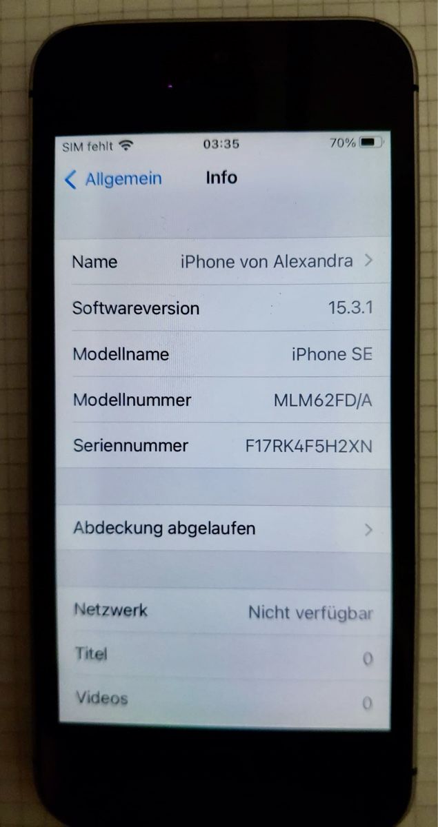 Apple Handys / Smartphones: iPhone SE 1st Generation – Gebraucht aus Gränichen von  6