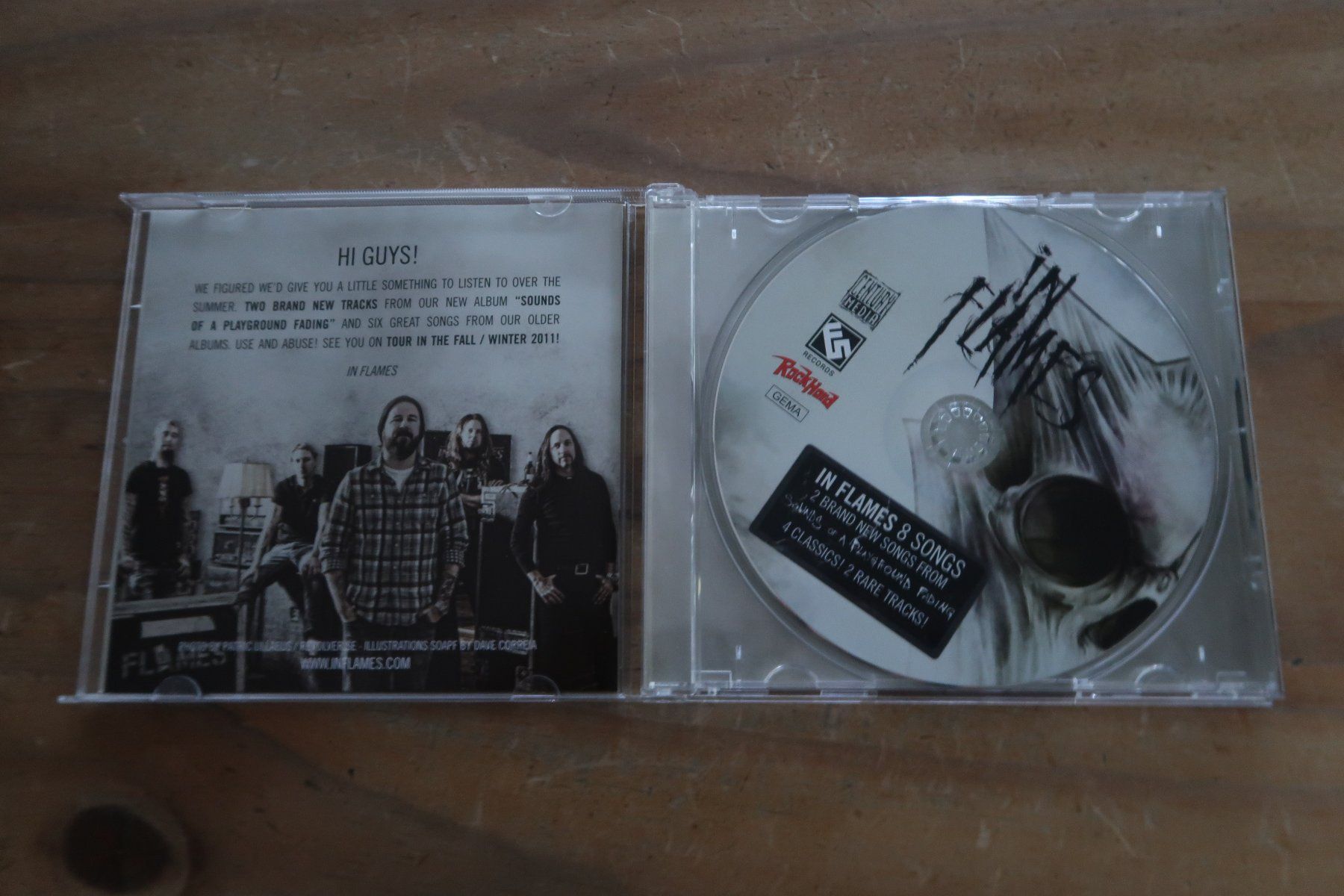 CD: IN FLAMES - 8 SONGS - ROCK HARD - CD – Usato da Basel venduto da Patiscat 4
