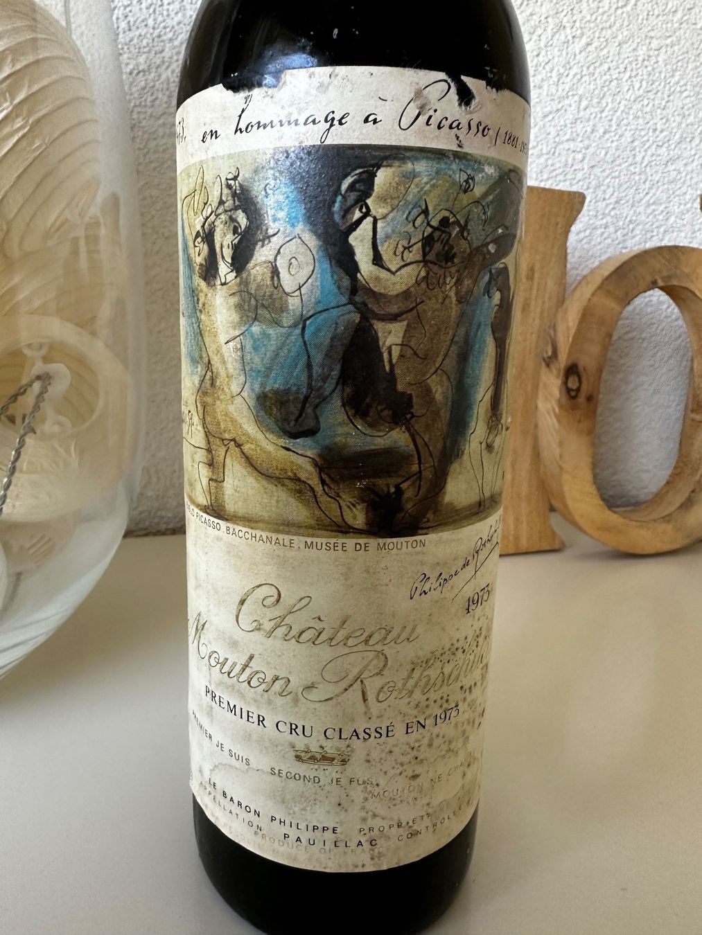 Mouton Rothschild Vino: Château Mouton Rothschild 1973 – Nuovo (secondo la descrizione) da Yens venduto da Rilou80 1