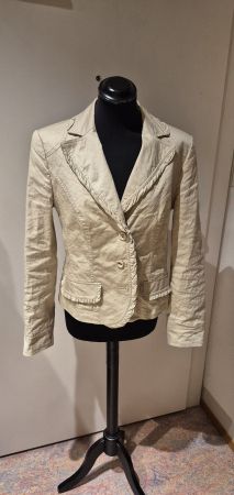 Damen Blazer beige Grösse 38 LUISA CERANO