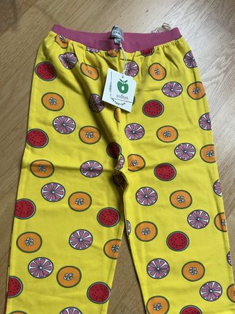 Smafolk leichte Sweathose 146 Gelb/Pink, Neu & OVP