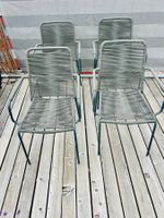 4 Stk. Spaghetti Gartenstühle mit Armlehnen