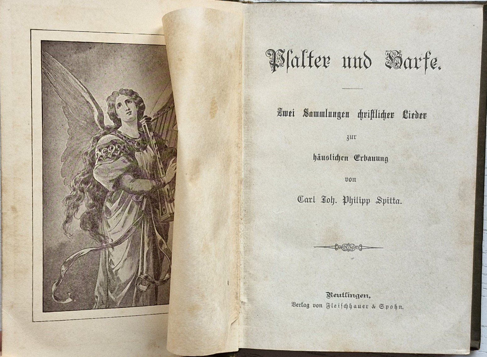Libri: Psalter & Harfe (hübsche Liedersammlung um 1900 ?) – Usato da Bern venduto da Mattthias 1