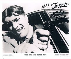 Richard Kiel 1939-2014 Jaws 007 Bond Autogramm Foto 20x25cm