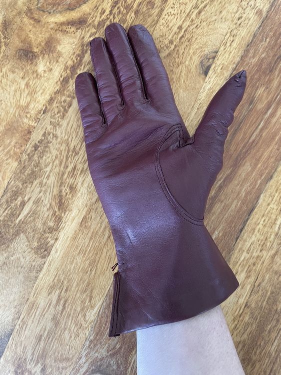 Gants & mitaines : Lederhandschuhe weinrot/aubergine  – Neuf avec emballage d'origine à Grenchen par M_ina 2