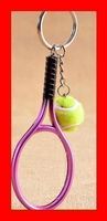 Schlüsselanhänger Tennisschläger PINK Racket Federer Nadal