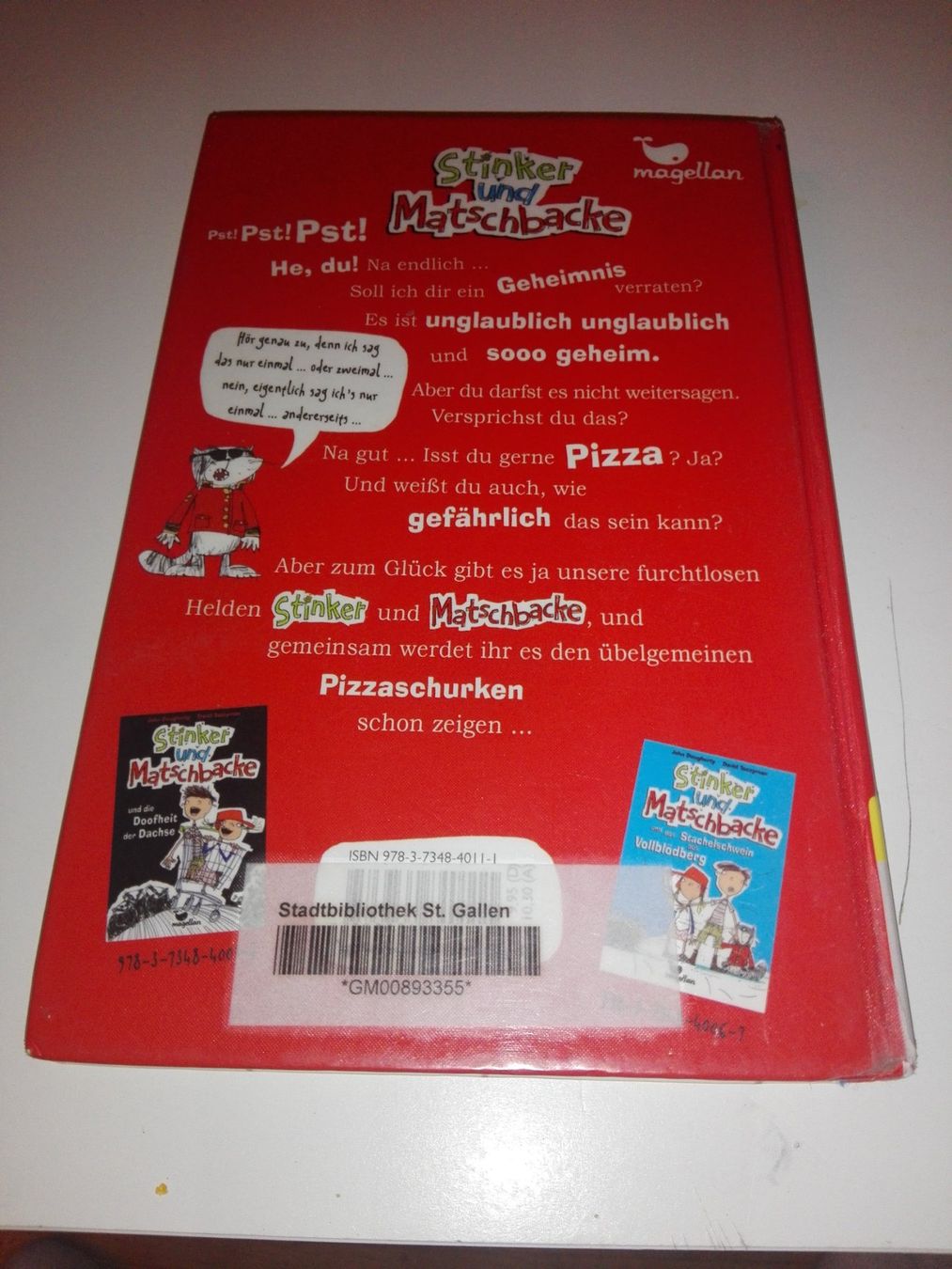 Bücher: Stinker & Matschbacke - Pizzaschurken Kinderbuch – Gebraucht aus St.Gallen von elk2022 2