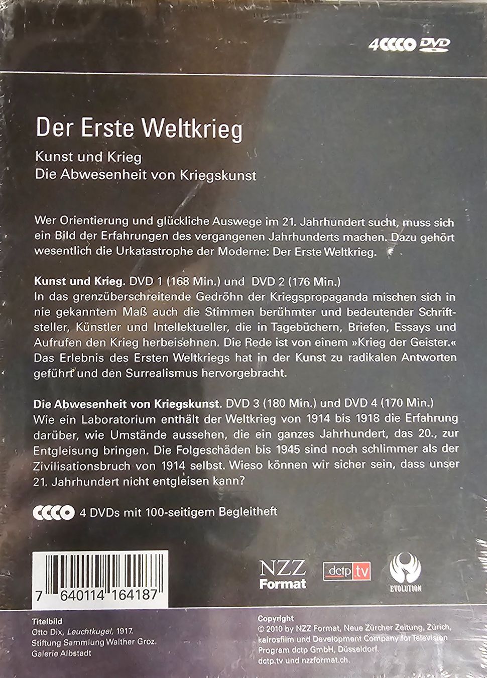 Tutti i DVDs: Der Erste Weltkrieg - NZZ Format – Nuovo e nell'imballaggio originale da Wahlen b. Laufen venduto da Cg10 1