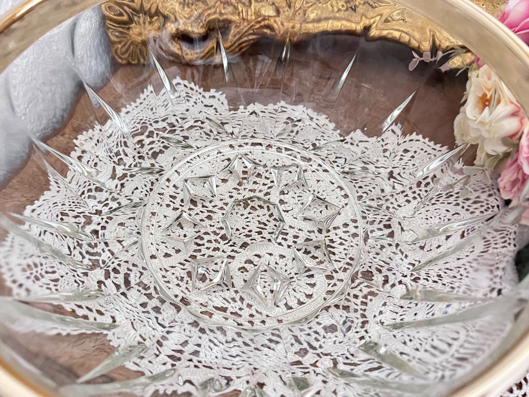 Ciotole: Bleikristallschale mit Silberrand - Alpacca – Usato da Walzenhausen venduto da Cerna007 4
