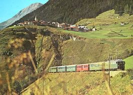ALBULABAHN oberhalb BERGÜN mit LATSCH