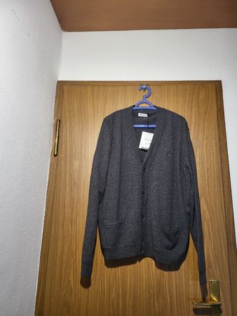 Cardigan Bally en cachemire gris foncé, Taille 46 NEUF!