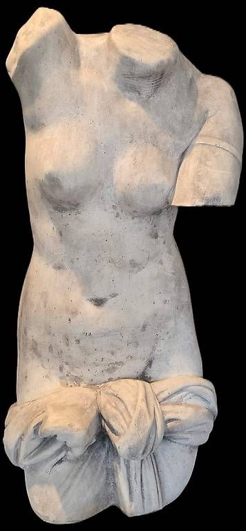 Skulpturen & Statuen: Antike Venus-Torso-Statue  Beton mit Marmorstaub – Gebraucht aus Galgenen von ral_wy6q