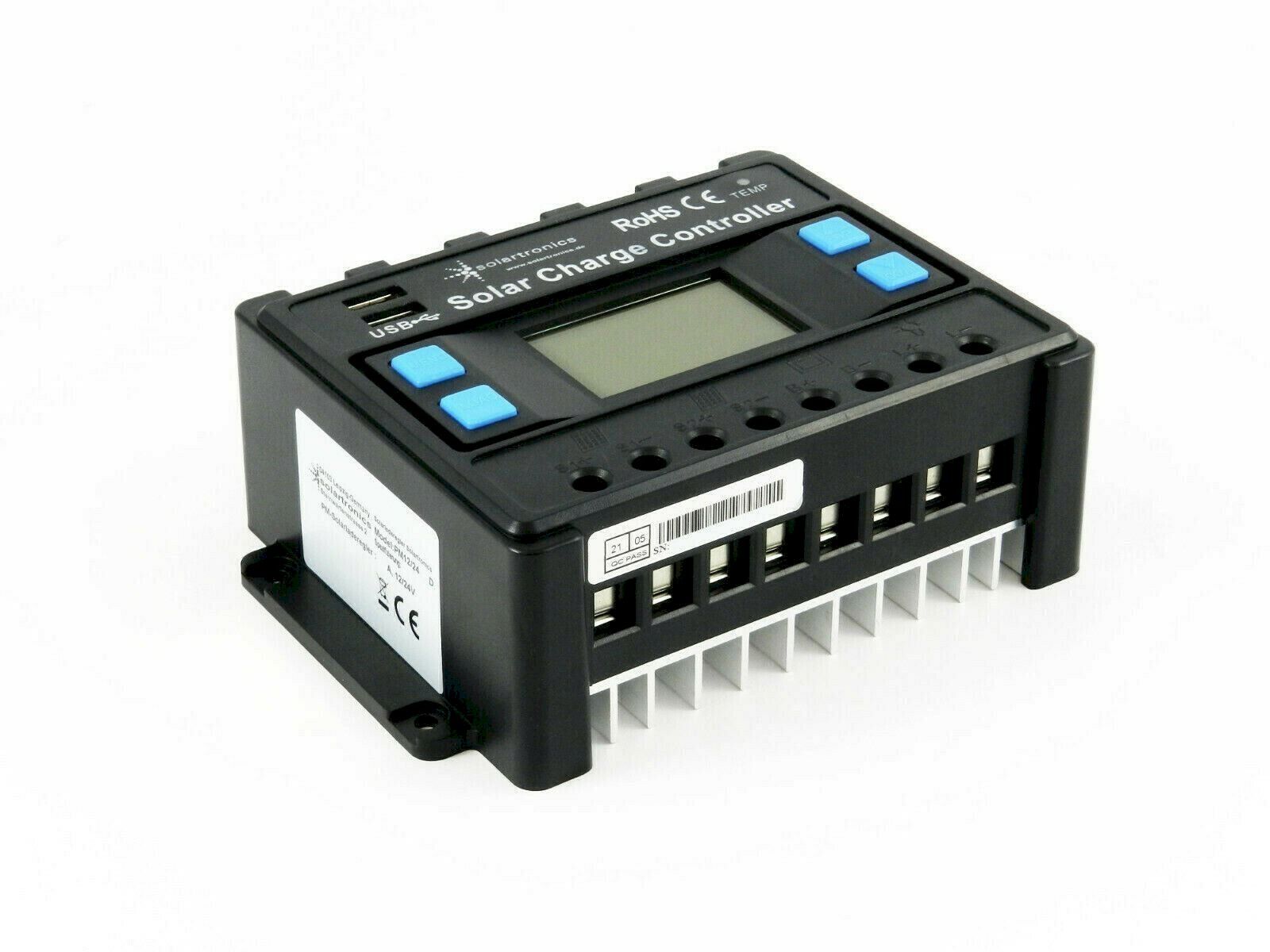 Dispositivi a energia solare: Solartronics Laderegler 12/24V 40A Blau – Nuovo e nell'imballaggio originale da Bottighofen venduto da zaap 2