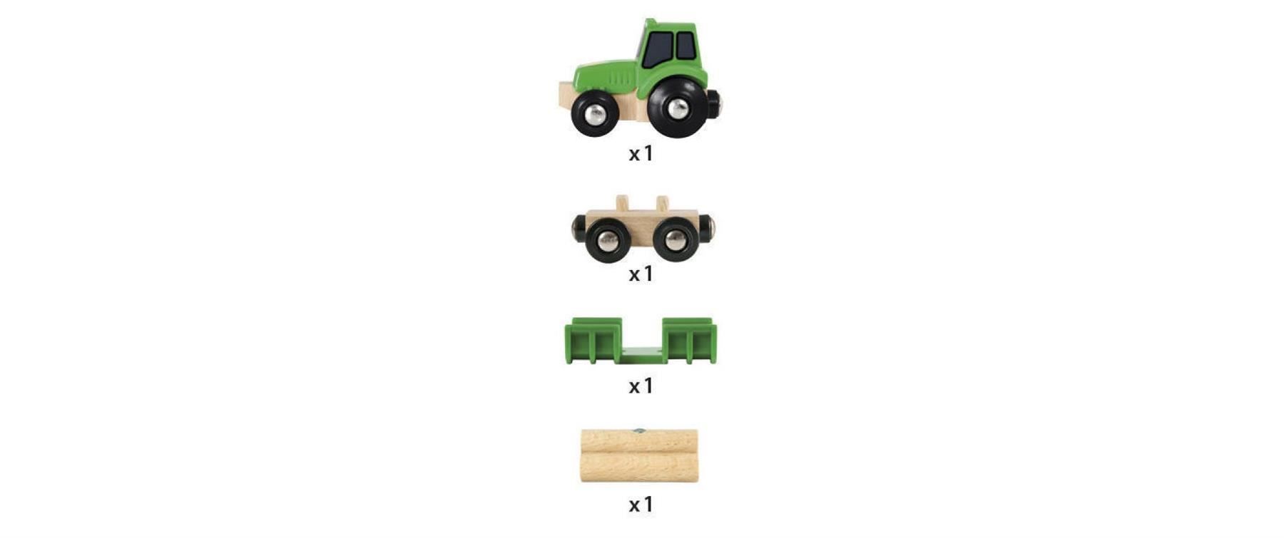 Brio Giocattoli: Brio Holz Traktor mit Ladung – Nuovo e nell'imballaggio originale da Malters venduto da leif 1