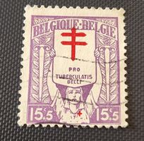 Belgien alte briefmarke