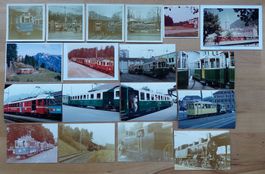 Sammlung original Fotos Bahn Tram Schweiz