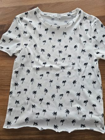 H&M Tshirt Palmen Gr. 146-152