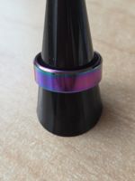 Regenbogen Metall Ring Gr.24/64