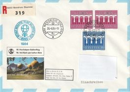 Ballonpost Pestalozzi-Stiftung, Mürren 1984