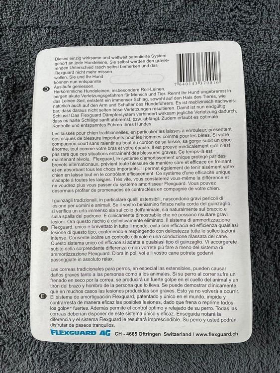 Guinzagli & Collari: Liquidation, FLEXGUARD Hunde Sicherheitsleinen/ 4000 Stk. – Nuovo e nell'imballaggio originale da Wängi venduto da LiqKojote 9