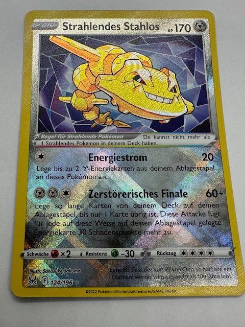Pokémon Sammelbilder & Trading cards: Strahlendes Stahlos - Reverse Holo – Neu (gemäss Beschreibung) aus Nussbaumen AG von Pika-Shop