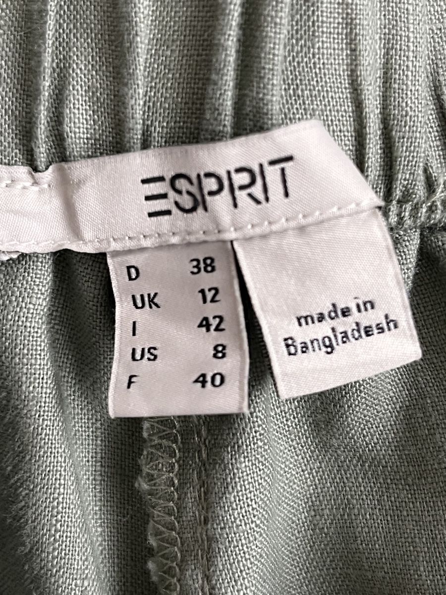 Esprit Pantaloni: Esprit Leinenhose Grösse 38 olive neuwertig – Usato da Zürich venduto da Kleanthy 2