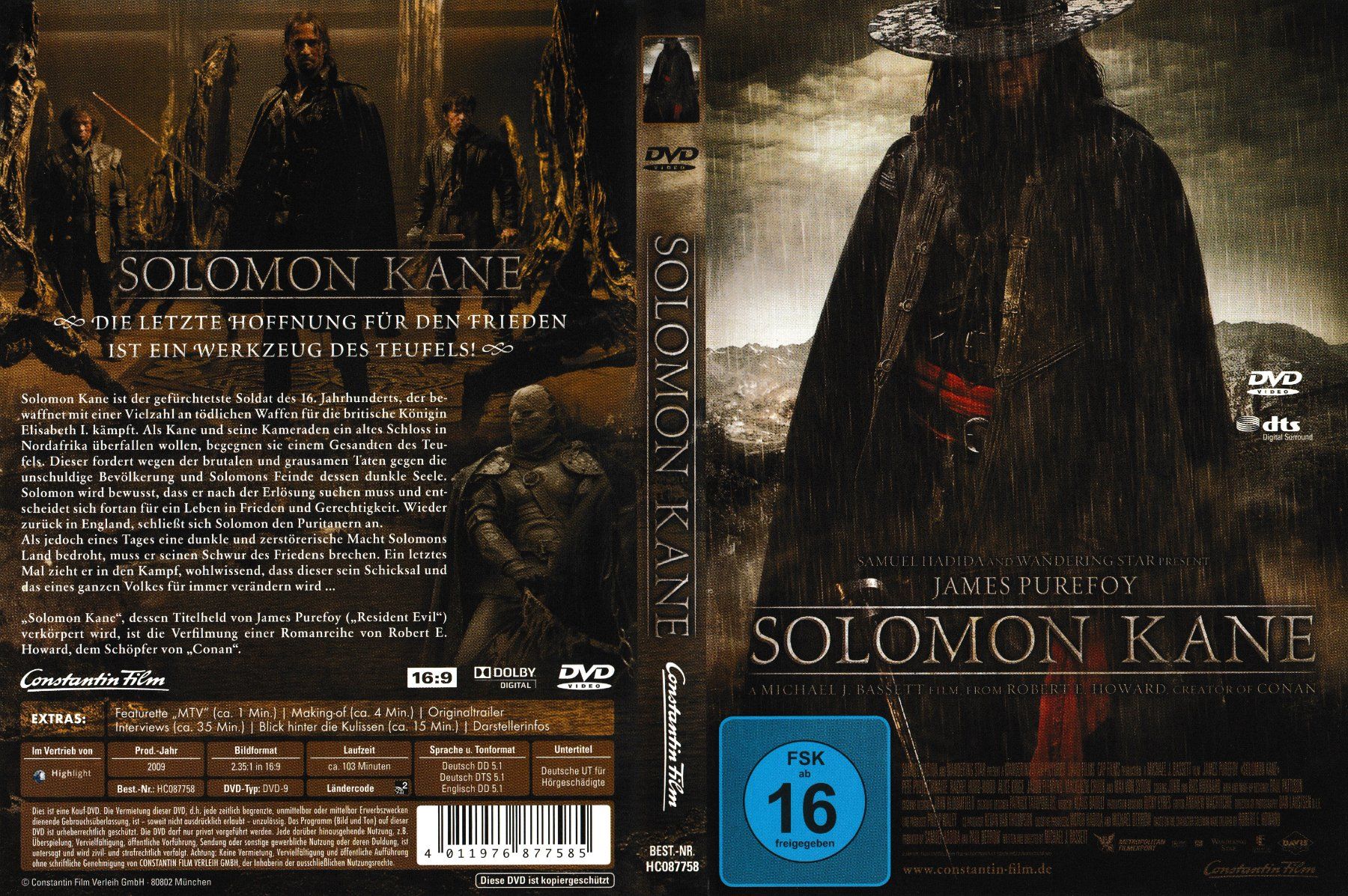 Tutti i DVDs: DVD - Solomon Kane – Usato da Langnau am Albis venduto da MediaRescuerKeLoX