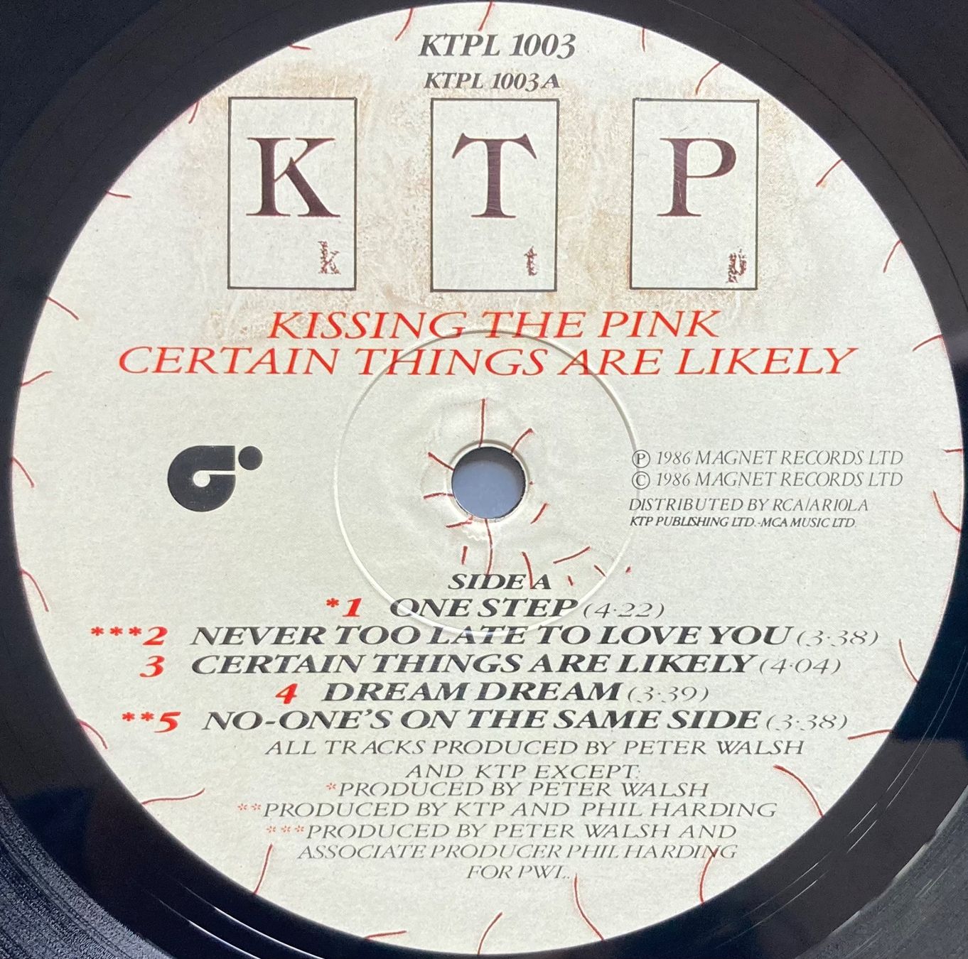 Schallplatten: K.T.P. - CERTAIN THINGS ARE LIKELY – Gebraucht aus Poliez-Pittet von Newtown-Records 3