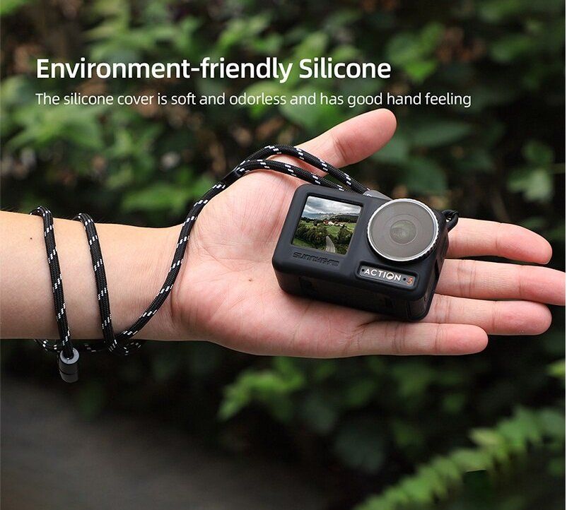 Elprico Support Manuel pour Caméra d'action, étui en Silicone