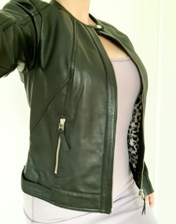 Neue Street One Damen Lederjacke Gr. 36 in schwarz